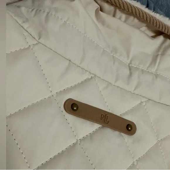 Lauren Ralph Lauren Off-White Quilted Utility Jacket - Picture 6 of 11